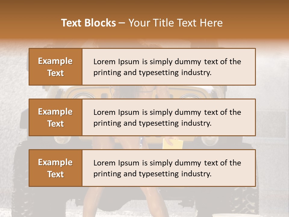 Style Model Caucasian PowerPoint Template