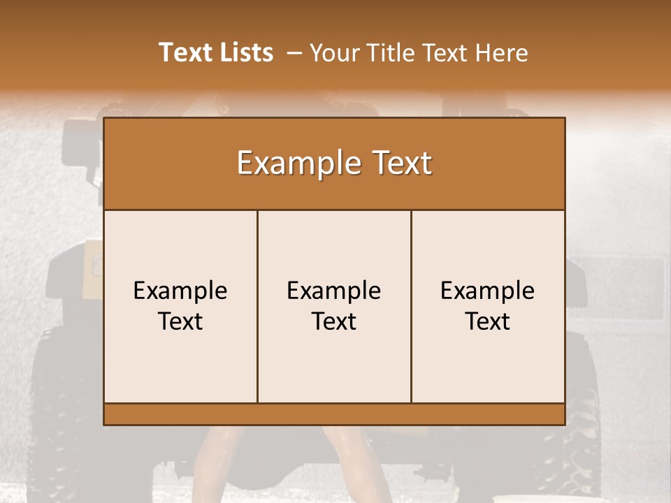 Style Model Caucasian PowerPoint Template