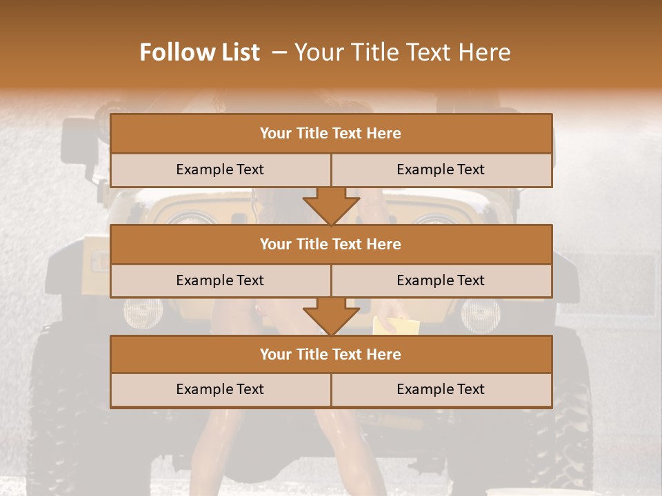 Style Model Caucasian PowerPoint Template