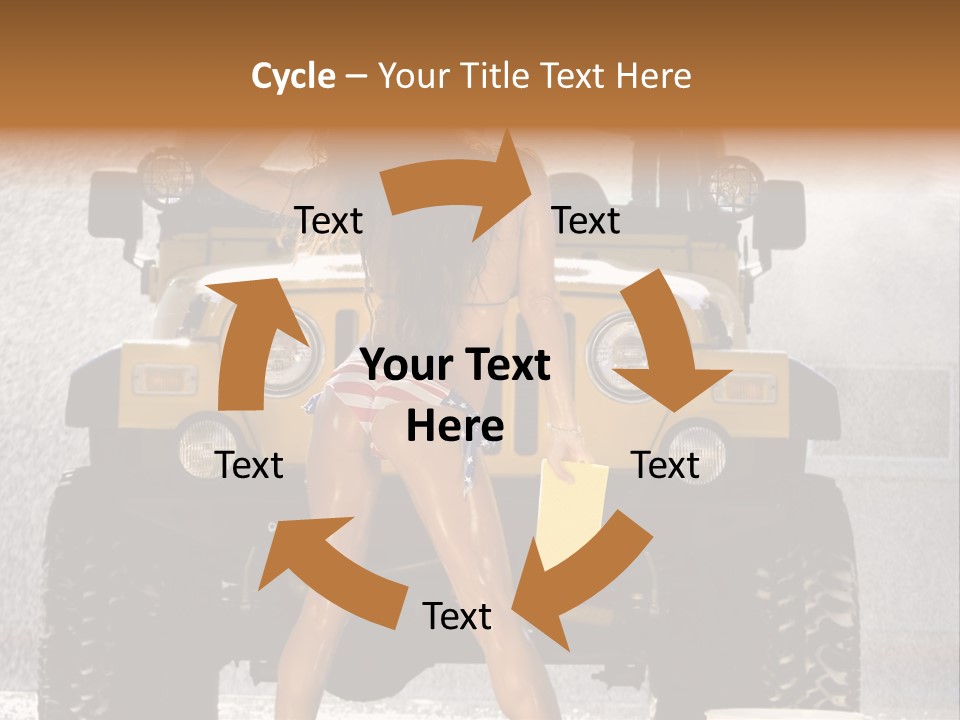Style Model Caucasian PowerPoint Template