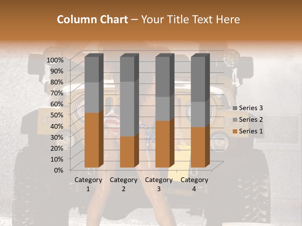 Style Model Caucasian PowerPoint Template