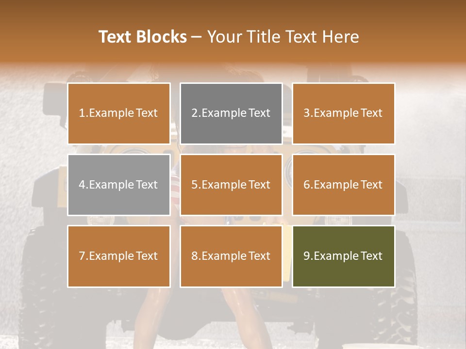 Style Model Caucasian PowerPoint Template