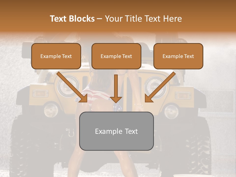 Style Model Caucasian PowerPoint Template