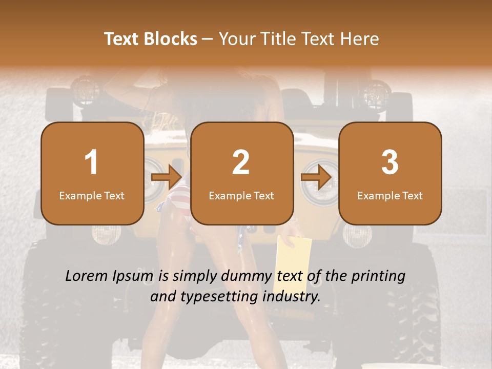 Style Model Caucasian PowerPoint Template