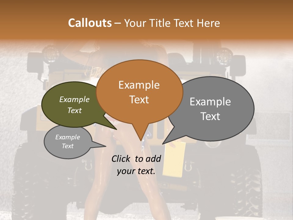 Style Model Caucasian PowerPoint Template