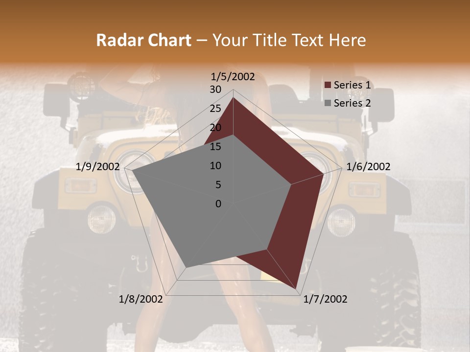Style Model Caucasian PowerPoint Template