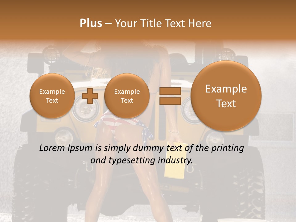 Style Model Caucasian PowerPoint Template