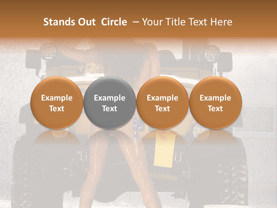Style Model Caucasian PowerPoint Template