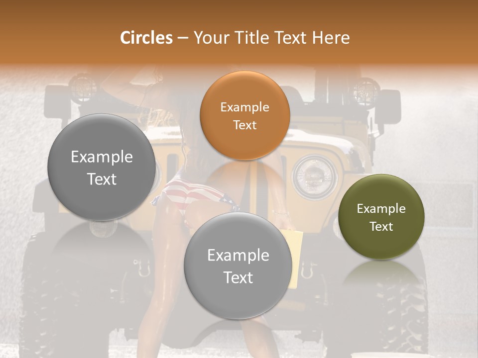 Style Model Caucasian PowerPoint Template