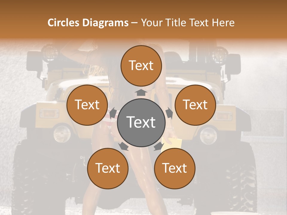 Style Model Caucasian PowerPoint Template