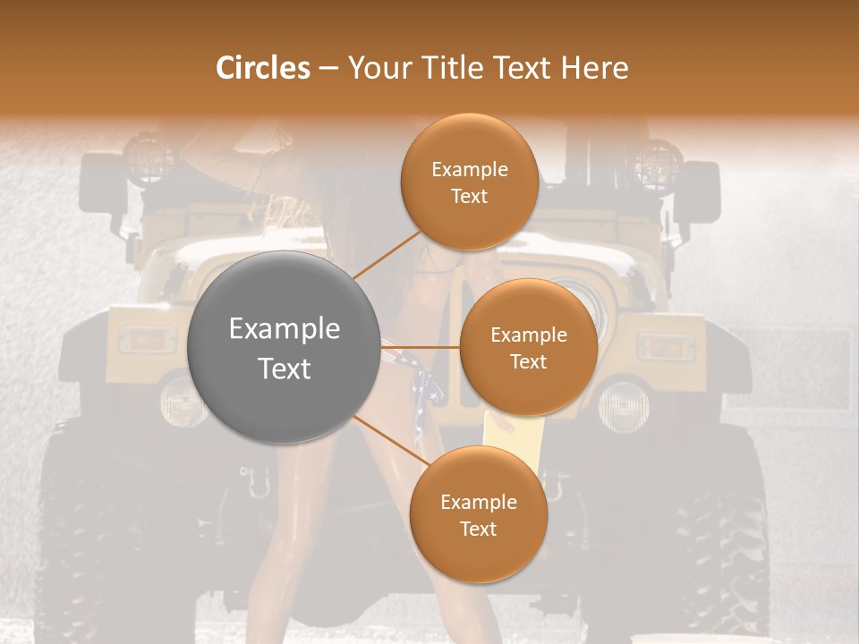 Style Model Caucasian PowerPoint Template