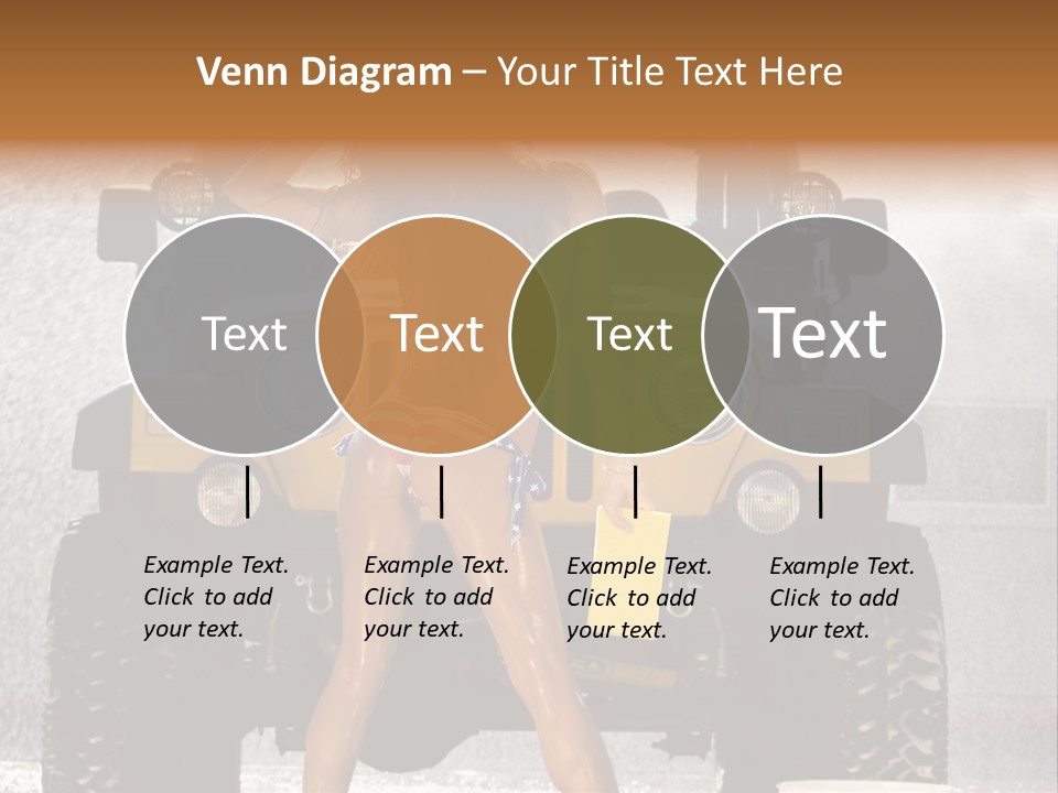 Style Model Caucasian PowerPoint Template