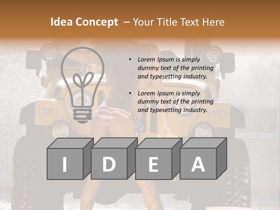 Style Model Caucasian PowerPoint Template