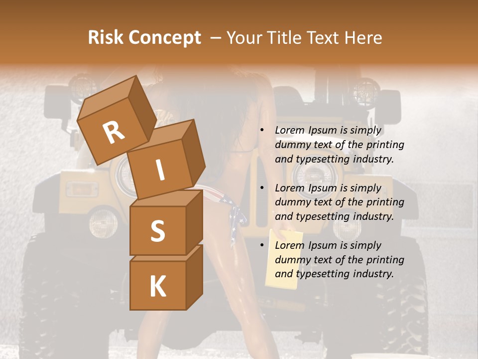 Style Model Caucasian PowerPoint Template