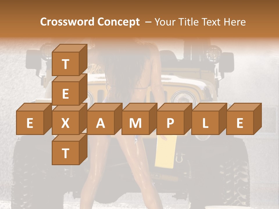 Style Model Caucasian PowerPoint Template