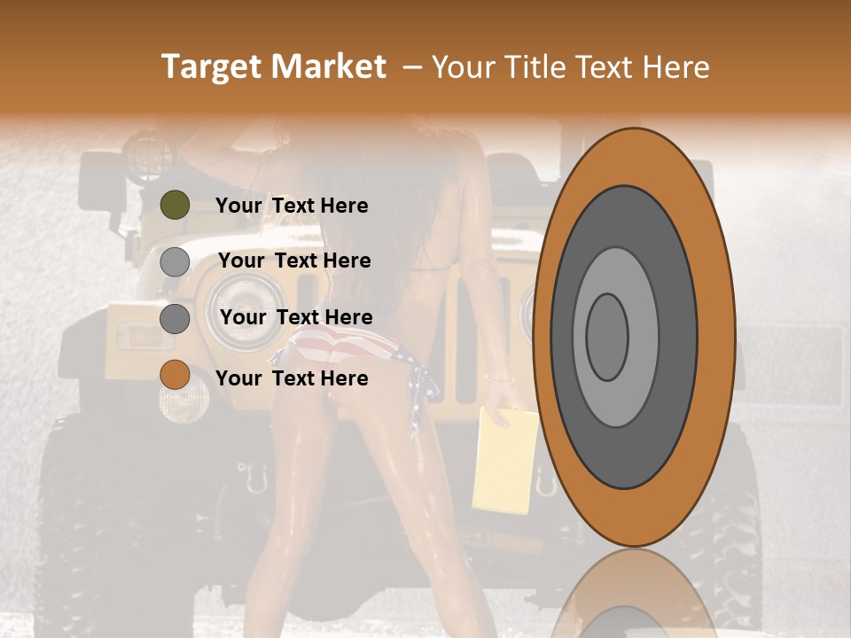 Style Model Caucasian PowerPoint Template