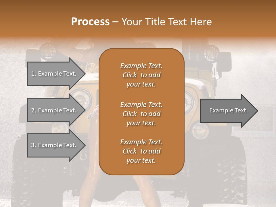 Style Model Caucasian PowerPoint Template