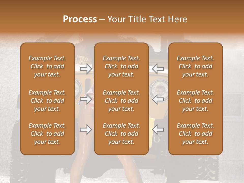 Style Model Caucasian PowerPoint Template