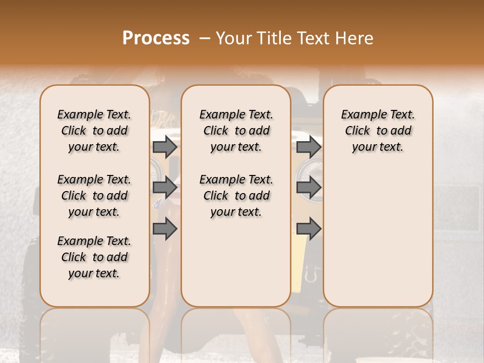 Style Model Caucasian PowerPoint Template