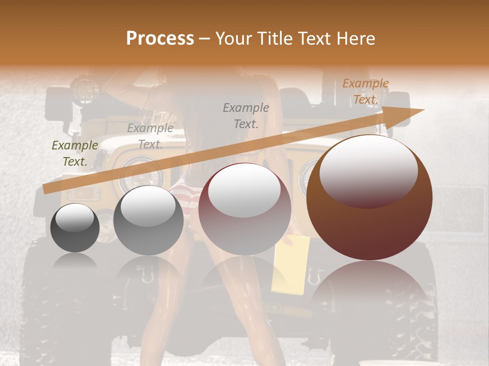 Style Model Caucasian PowerPoint Template