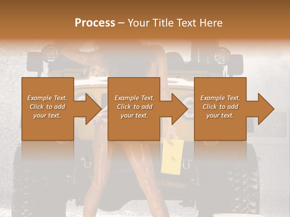Style Model Caucasian PowerPoint Template