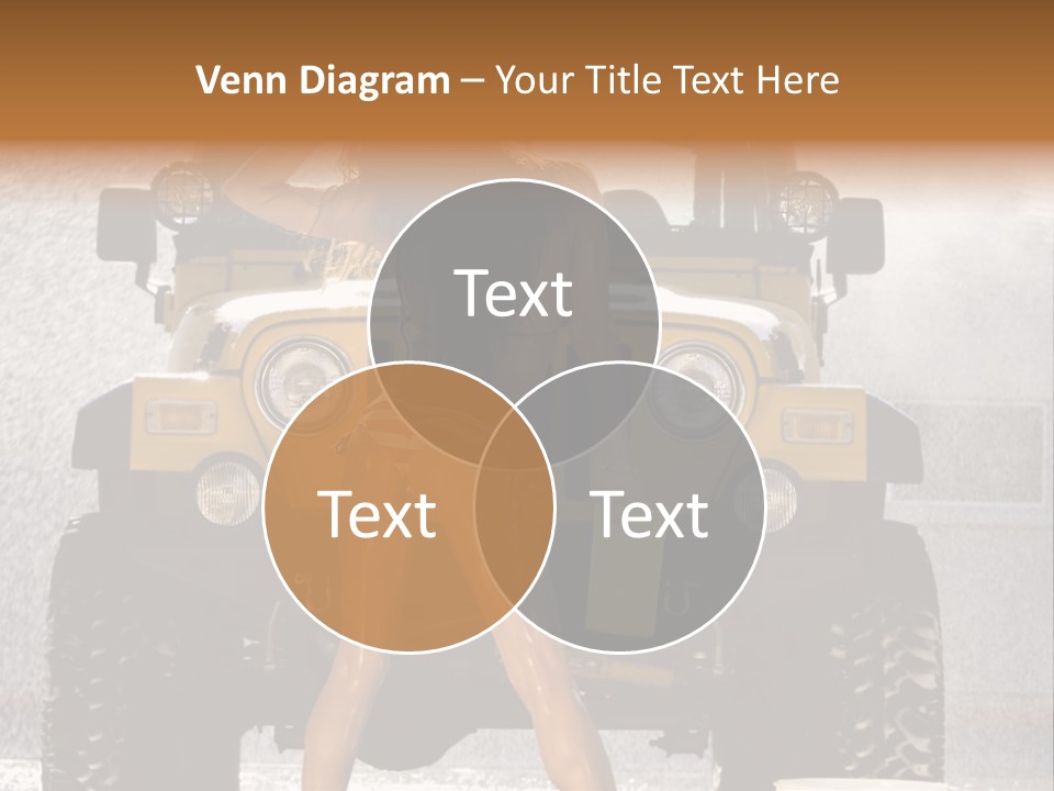 Style Model Caucasian PowerPoint Template