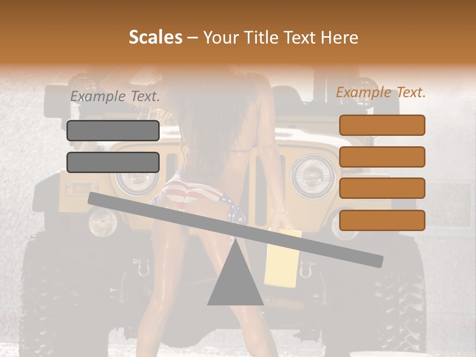 Style Model Caucasian PowerPoint Template