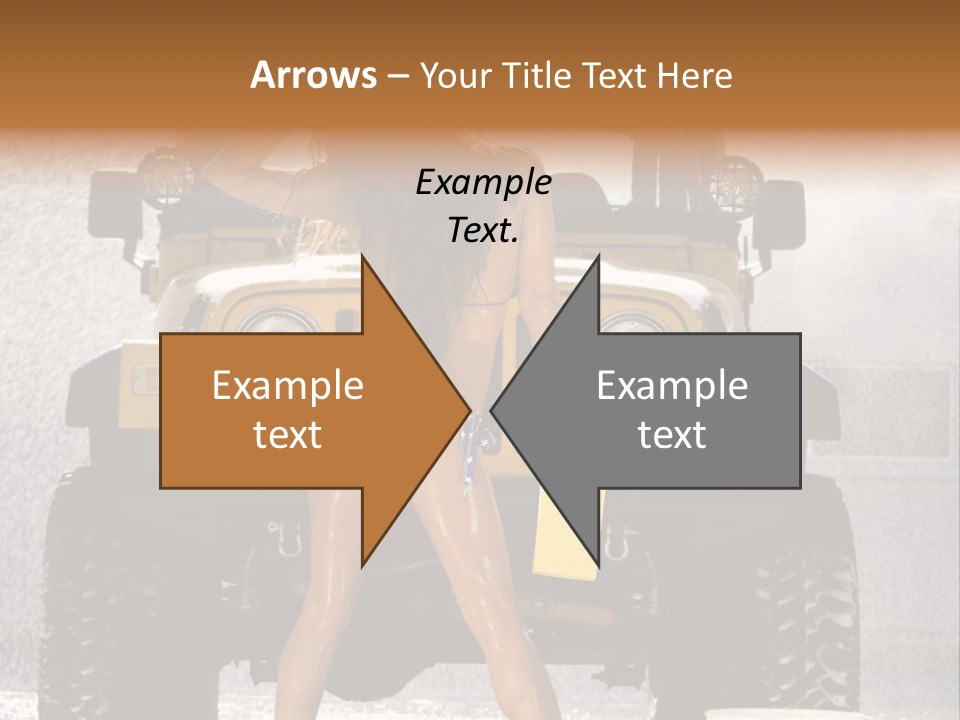 Style Model Caucasian PowerPoint Template