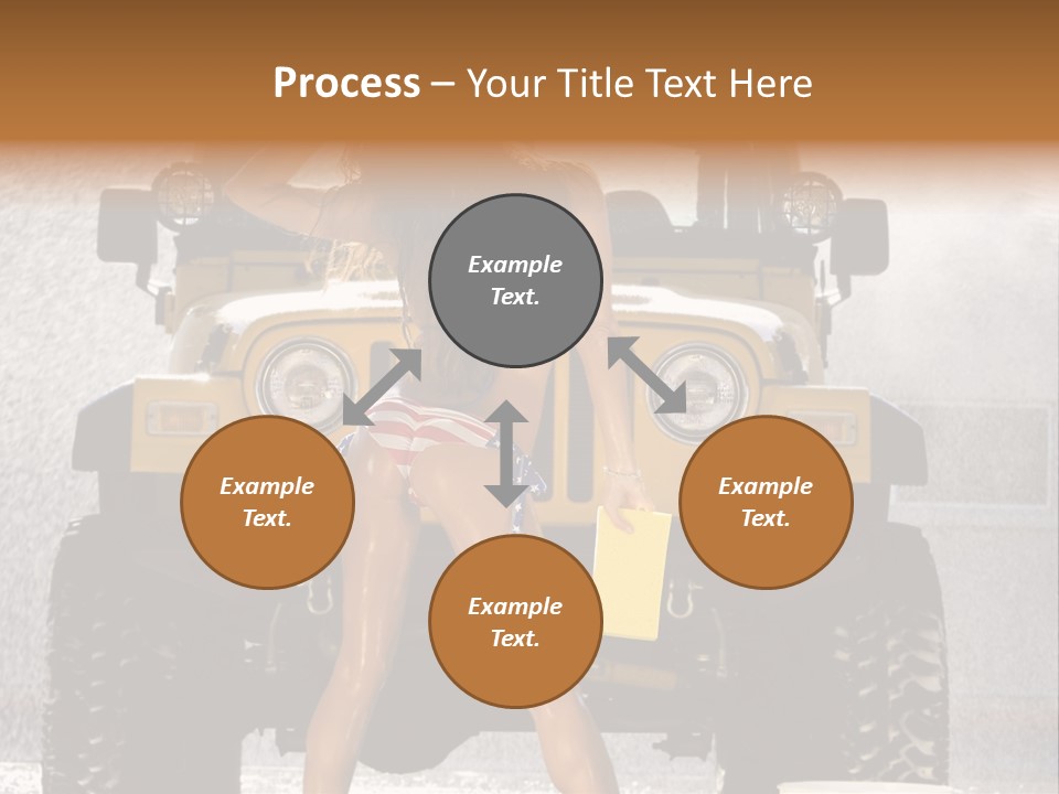 Style Model Caucasian PowerPoint Template