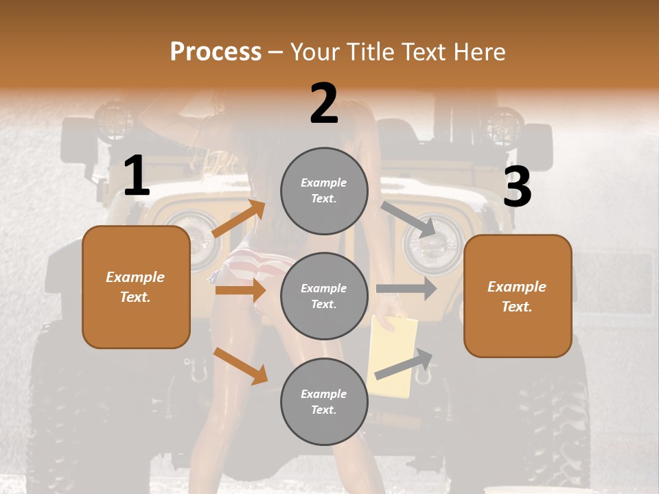 Style Model Caucasian PowerPoint Template