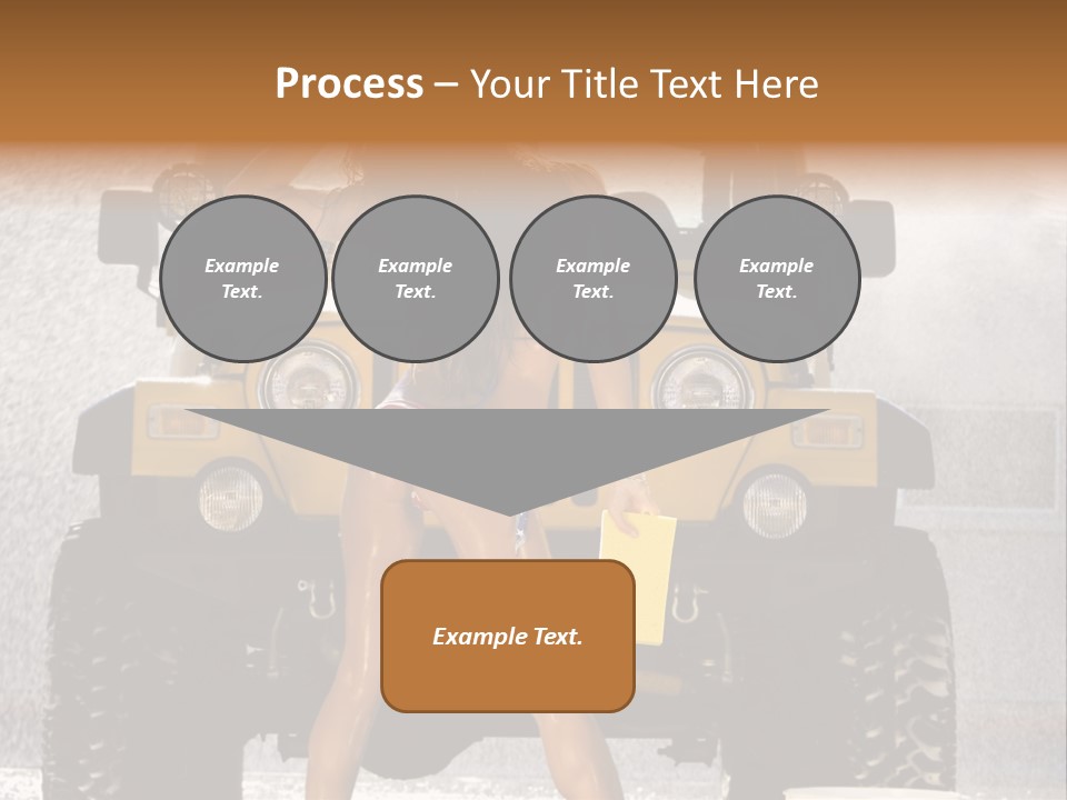 Style Model Caucasian PowerPoint Template