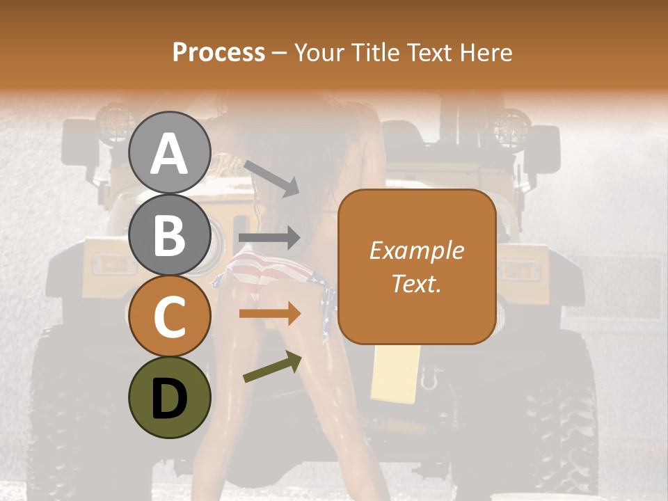 Style Model Caucasian PowerPoint Template