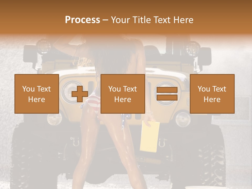 Style Model Caucasian PowerPoint Template