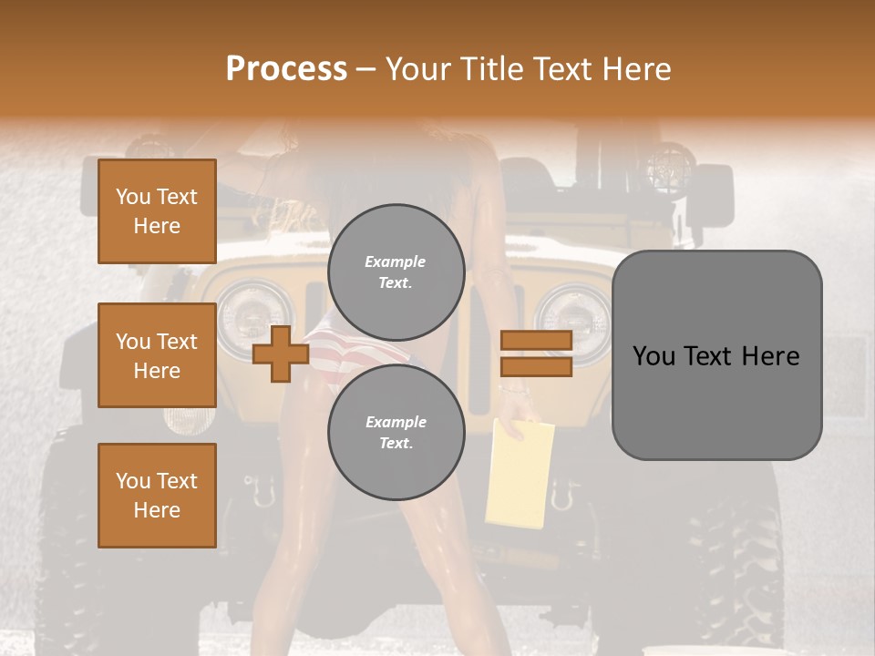 Style Model Caucasian PowerPoint Template