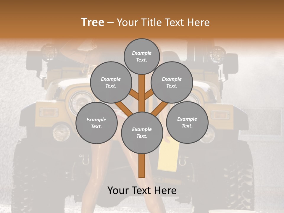 Style Model Caucasian PowerPoint Template