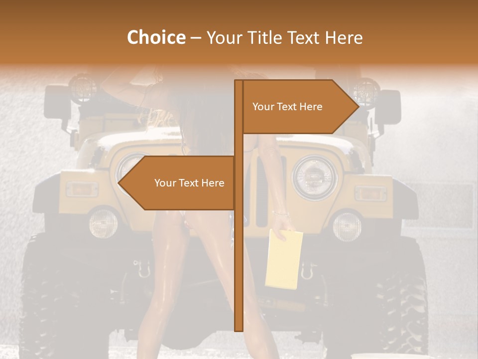 Style Model Caucasian PowerPoint Template