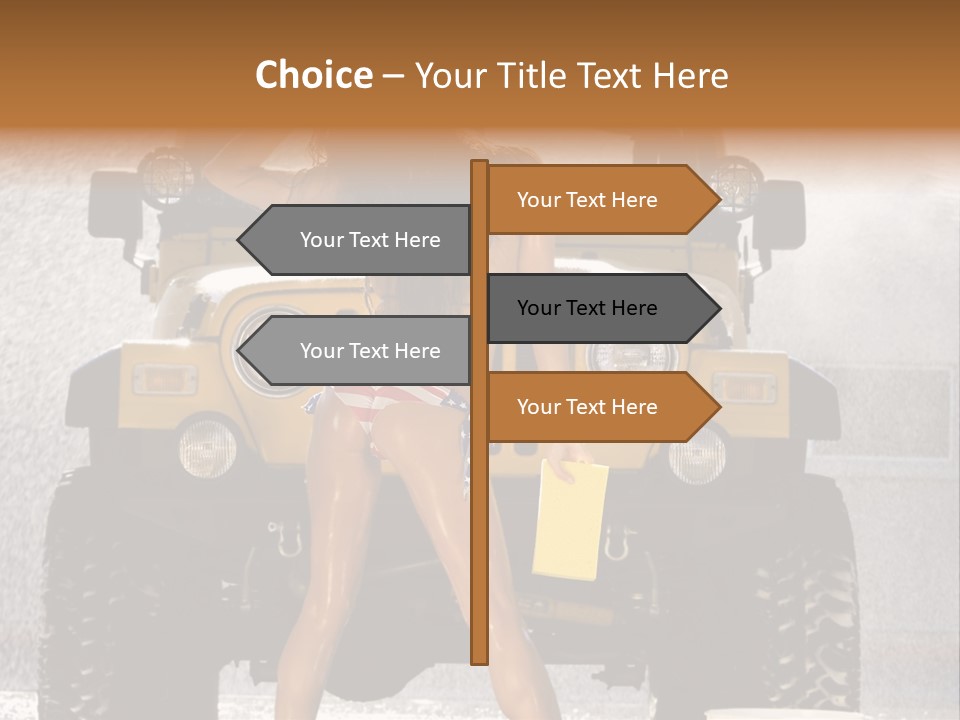 Style Model Caucasian PowerPoint Template