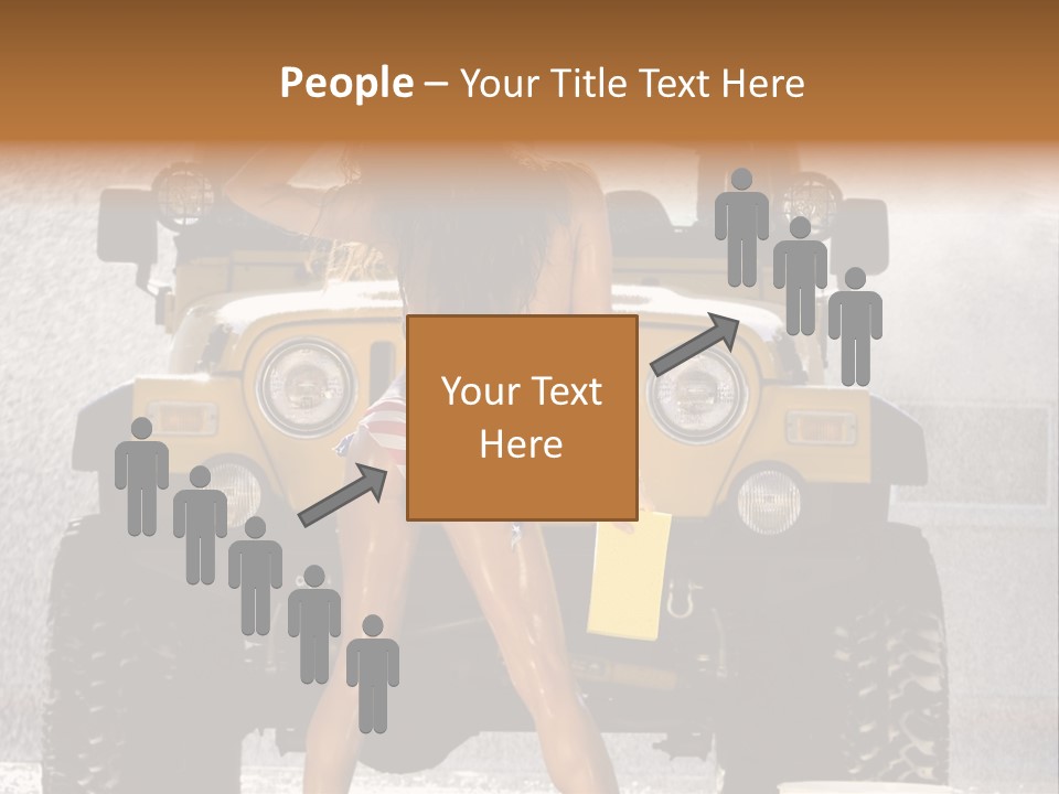 Style Model Caucasian PowerPoint Template