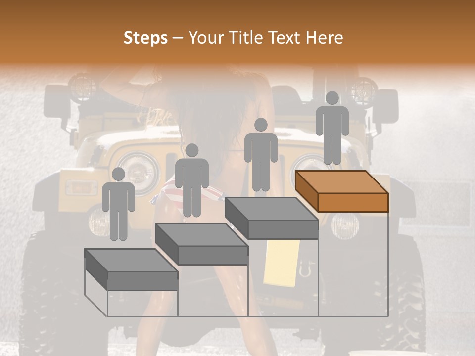 Style Model Caucasian PowerPoint Template