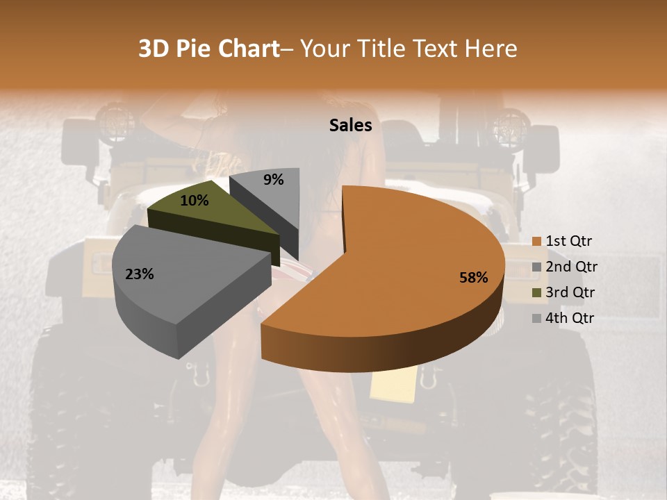 Style Model Caucasian PowerPoint Template