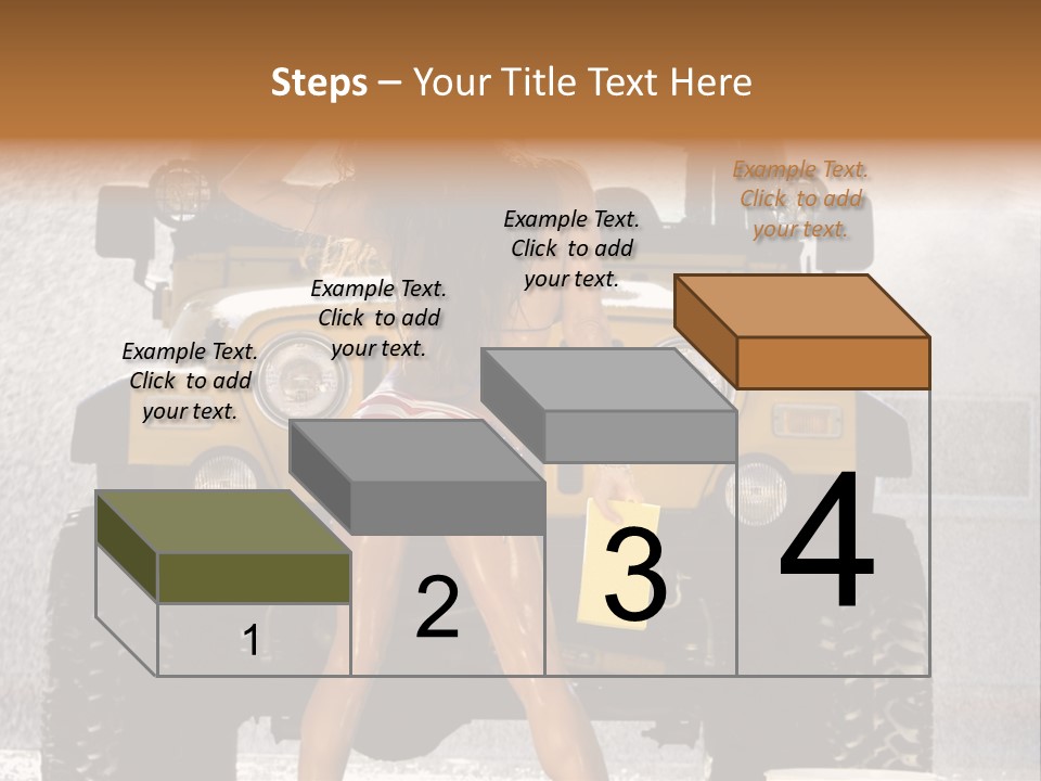 Style Model Caucasian PowerPoint Template