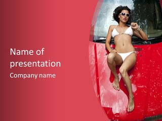 Glamour Person Model PowerPoint Template