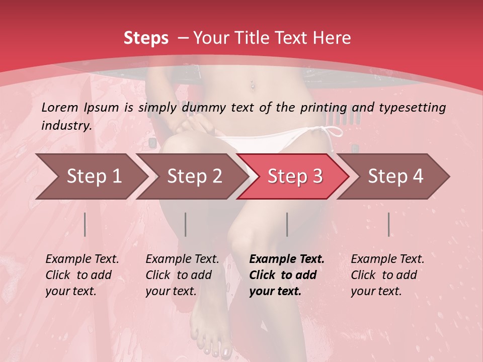 Glamour Person Model PowerPoint Template