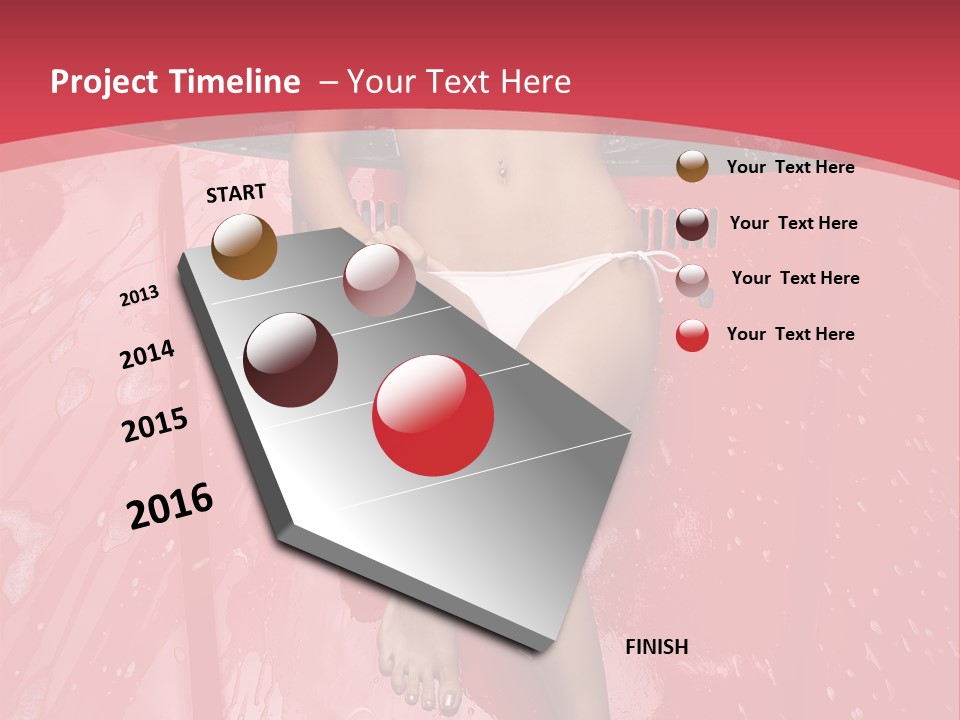 Glamour Person Model PowerPoint Template