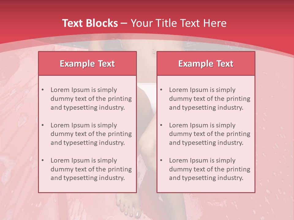 Glamour Person Model PowerPoint Template