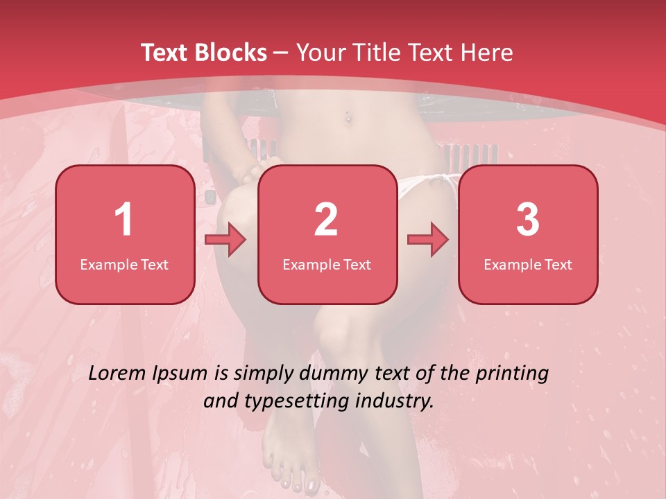 Glamour Person Model PowerPoint Template