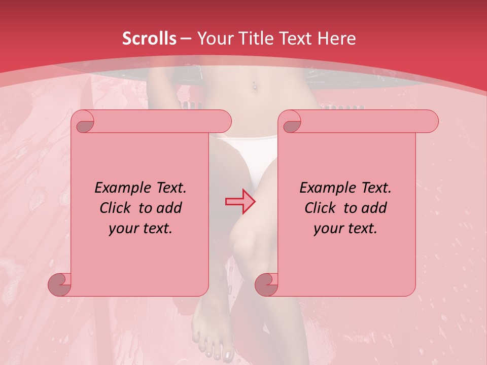 Glamour Person Model PowerPoint Template