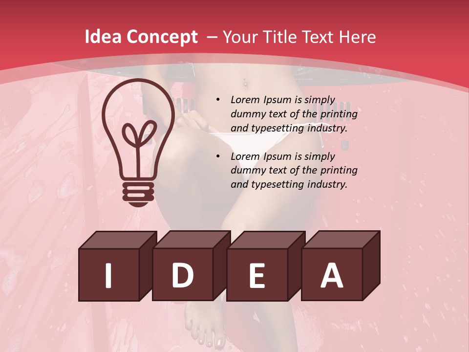 Glamour Person Model PowerPoint Template