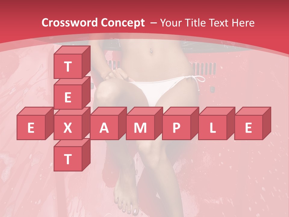 Glamour Person Model PowerPoint Template