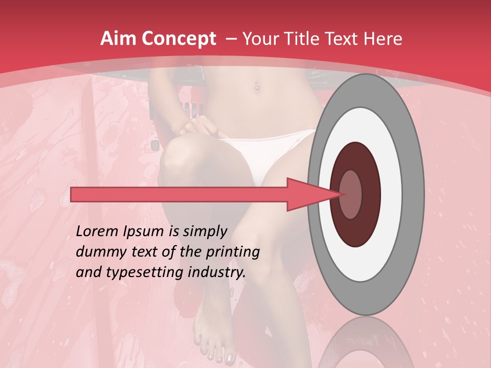 Glamour Person Model PowerPoint Template